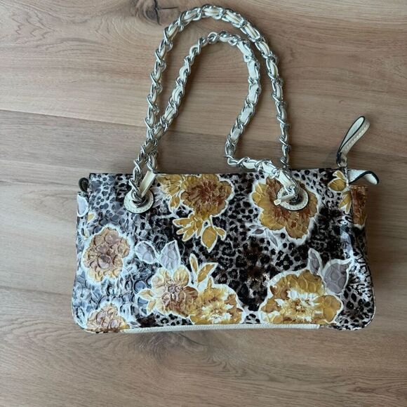 Floral Cheetah Print Y2K Shoulder Bag Purse - Picture 3 of 7